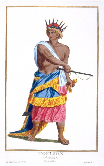 Roi Tofizon de Dadra, 1780 - Pierre Duflos